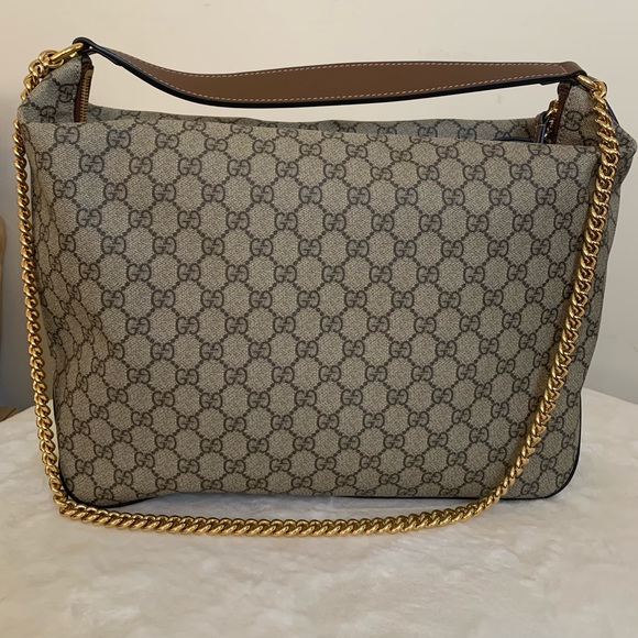 Gucci Supreme Canvas Hobo Bag Two Way Chain - Picture 3 of 16